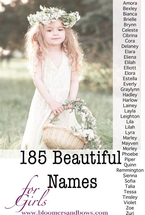 Beautiful Names For Girls Bloomers And Bows Baby Name Lists