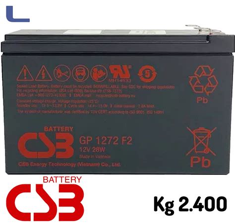 Batteria Al Piombo V Ah Csb Faston Grande Batterie Piombo