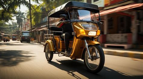 Premium AI Image | cycle rickshaw