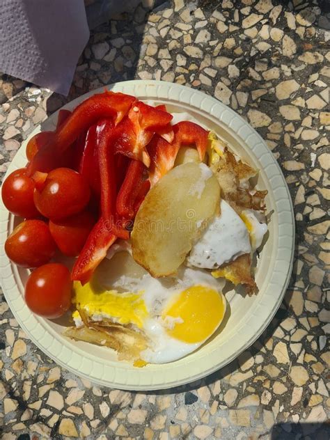 Breakfast Food With An Egg Stock Photo Image Of Fish 267412652