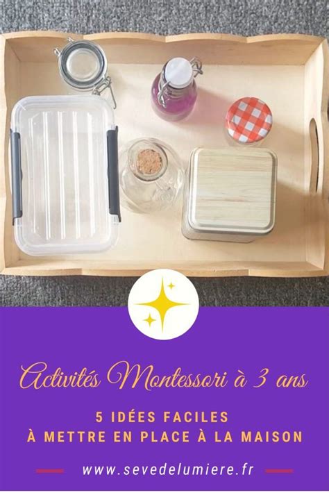 Activités montessori à 3 ans faciles à mettre en place à la maison