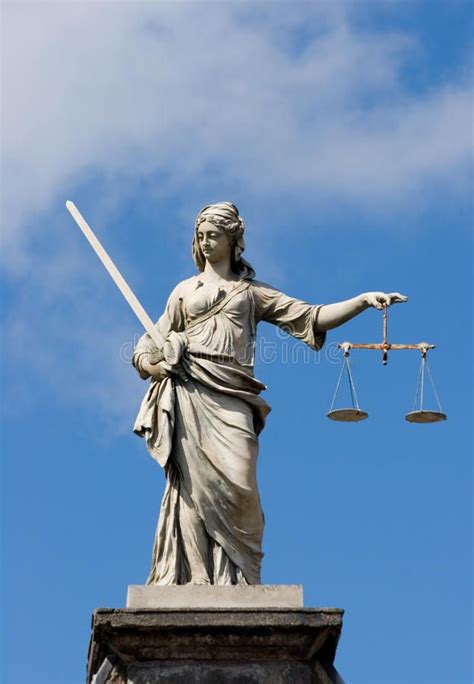 Lady Justice Statue Of Lady Justice At Dublin Castle In Dublin