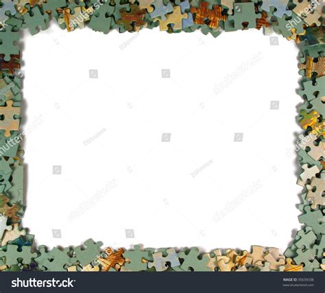 Puzzle Pieces Frame Stock Photo 35639338 : Shutterstock