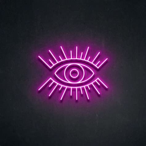 Eye Neon Sign Eye Neon Light Sign Eye Led Neon Eye Neon Etsy Neon