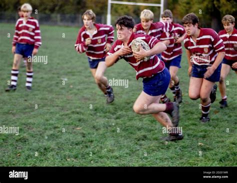 School Rugby Team From Langley Park Boys School In Beckenham Kent