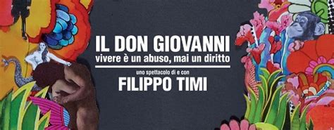 Il Don Giovanni di Filippo Timi ovvero vivere è un abuso mai un