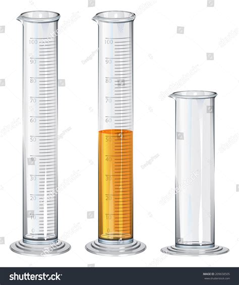 Graduated Cylinder Diagram With Labels