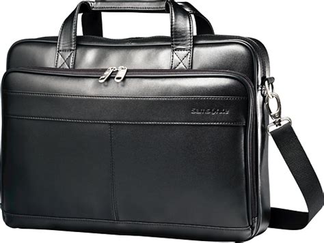 Customer Reviews Samsonite Leather Slim Laptop Briefcase For