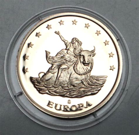 MEDAILLE DEUTSCHLAND 10 Euro 1997 RAUB DER EUROPA Cu Ni PP 30 Mm