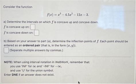 Solved Consider The Function Fxx3−45x2−12x−3 A