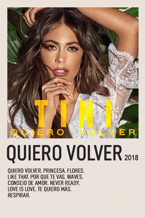 Quiero Volver TINI Martina stoessel instagram Te quiero Álbumes