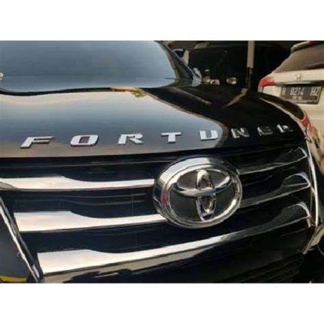 Jual Emblem Logo Tulisan Kap Mesin Fortuner Shopee Indonesia