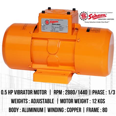 Aluminium Body Vibrator Soham Hp Aluminium Body Vibrator Motor