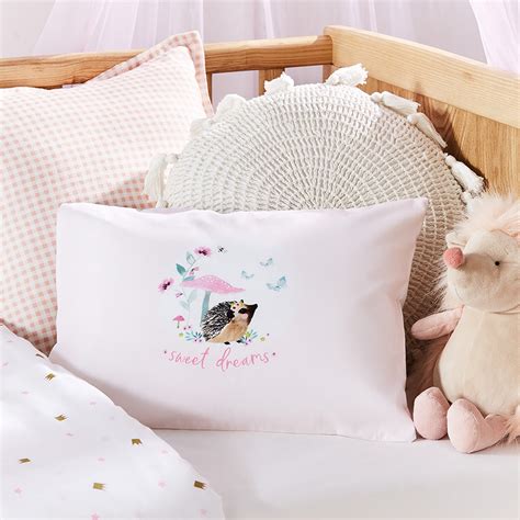 Decorative Sweet Dreams Hedgehog Cot Text Pillowcase Adairs