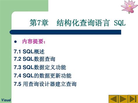 第7章 结构化查询语言 Sqlword文档在线阅读与下载无忧文档