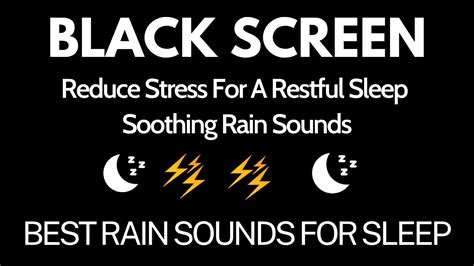 Reduce Stress For A Restful Sleep Rain Sounds For Sleeping Heavy Rain