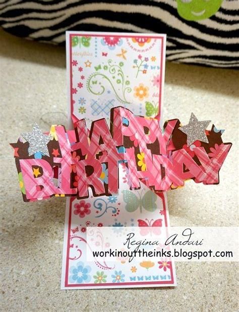 Happy Birthday Pop Up Card SVG Files