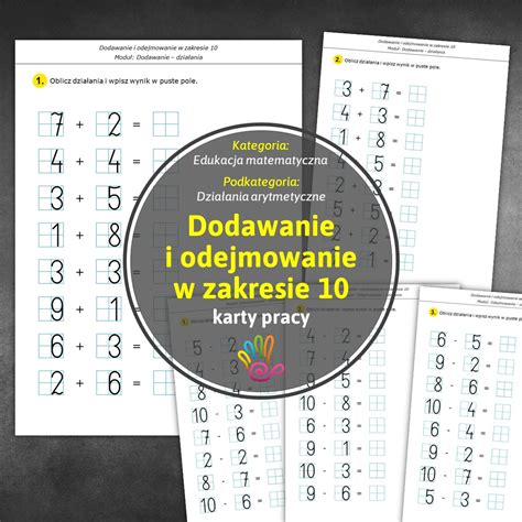 Dodawanie I Odejmowanie W Zakresie Do Karta Pracy Z Matematyki My Xxx