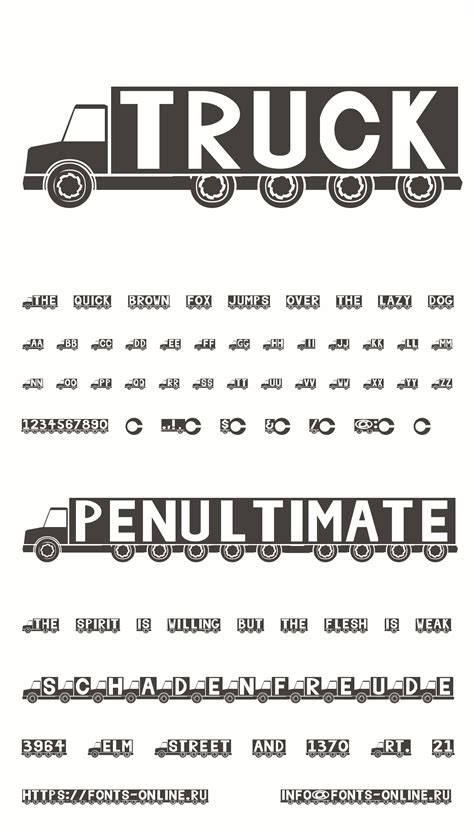 Truck Font