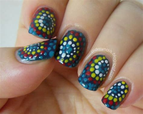 Dot Nail Art Dot Nail Art Splatter Nails Dots Nails