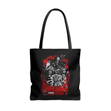 Four Emperors Yonko Luffy Shanks Blackbeard Buggy Tote Bags