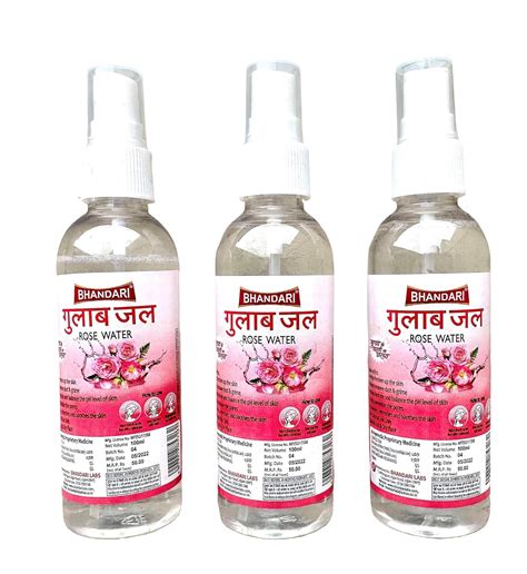 BHANDARI Gulab Jal Rose Water Cleanses Hydrates Moisturises The