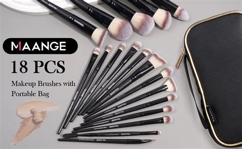 Maange Brochas Para Maquillaje Profesional Con Bolsa Piezas Set De