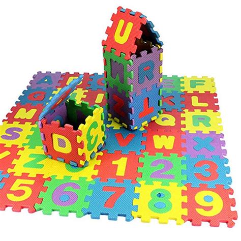 Pcs Number Alphabet Puzzle Foam Maths Educational Toy Gift Sqft