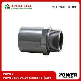 Jual Power Pipa Sambungan Pvc Sdl Valve Socket AW Shopee Indonesia