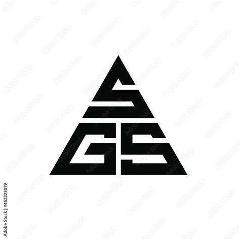 Sgs Triangle Letter Logo Design With Triangle Shape Sgs Triangle Logo