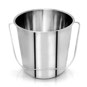 Rj Kitchenware Store Balti Bucket Stainless Steel Non Joint Leak Proof