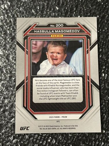 2023 UFC Prizm HASBULLA MAGOMEDOV Base Rookie 200 Ubuy India