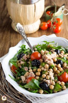 Linsalata Di Ceci E Rucola Con Tonno Un Piatto Freddo Pronto In