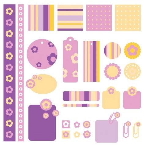 Scrapbook design elements — Stock Vector © LeonART #7071073