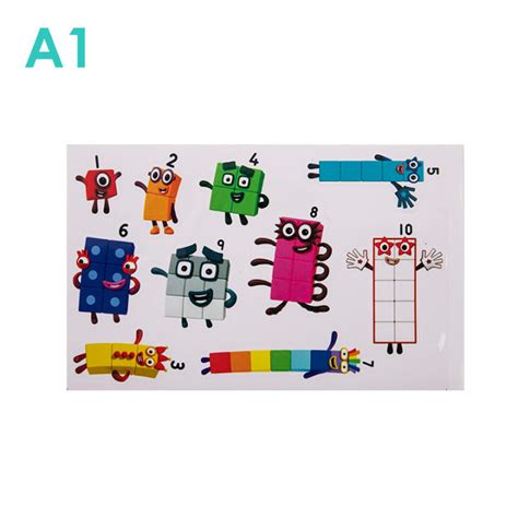 QUANSEN Numberblocks Stickers Toys Number Blocks Graffiti DIY