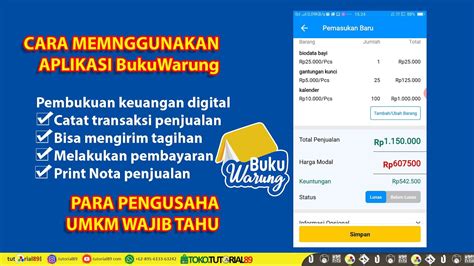 Cara Menggunakan Aplikasi BukuWarung Untuk Catat Transaksi Penjualan