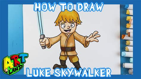 How To Draw LUKE SKYWALKER Easy Drawings Dibujos Faciles