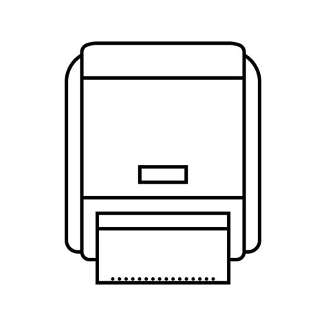 paper towel dispenser line icon vector illustration 35454756 Vector Art ...