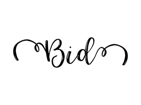 Bid Lettering Graphic By DUDLEY LAWRENCE Creative Fabrica