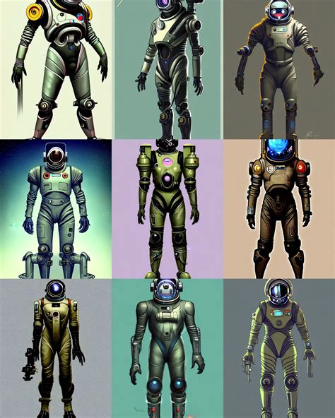 Retro Futuristic Space Suit