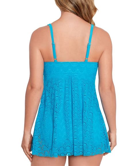 Swim Solutions Women S Tummy Control Flyaway Swimdress Created For Macy S And Reviews Swimsuits