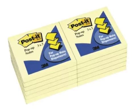 Notas Adhesivas 3m Post It Pop Up Amarillo 3x3 C 6 C 100 Hjs Mercadolibre