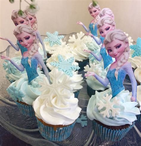 Elsa Cupcake Dress Frozen Cupcakes Frozen Birthday Di