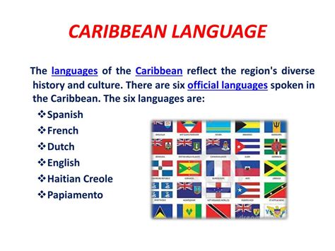 PPT - LANGUAGES OF THE CARIBBEAN PowerPoint Presentation, free download ...