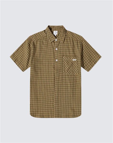 Polar Skate Co Short Sleeve Mitchell Flannel Shirt Sply