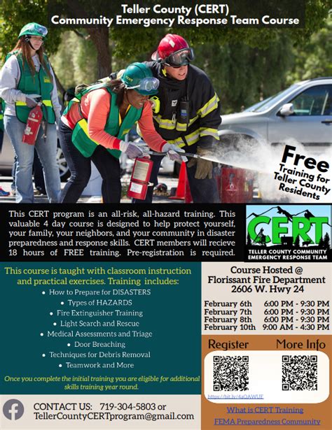 Community Emergency Response Team Cert Teller County Co