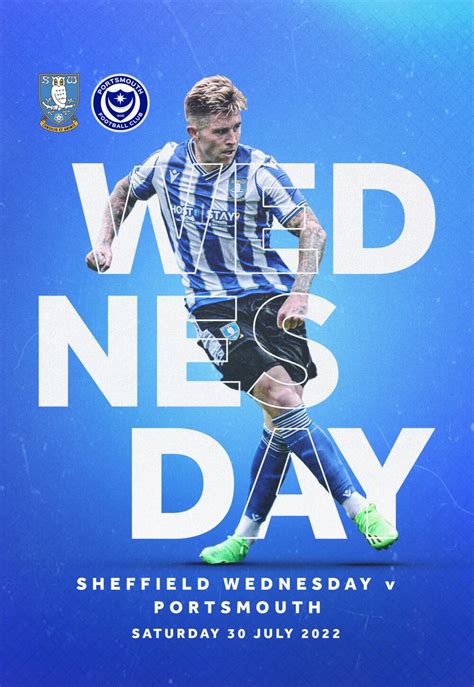 Sheffield Wednesday V Portsmouth Matchday Programme Aca Creative