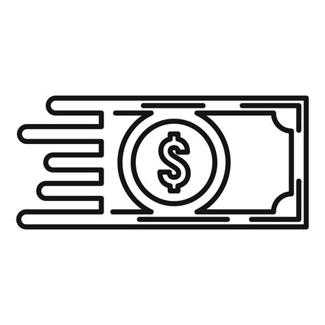 Fast Money Transfer Icon Outline Style 14503711 Vector Art At Vecteezy