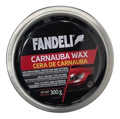 Fandeli Cera En Pasta Carnauba Wax Modelo C Aplicador Env O Gratis