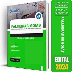 Apostila Prefeitura de Palmeiras de Goiás GO 2024 Técnico de